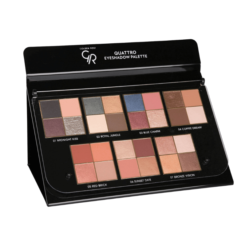 GR Quattro Eyeshadow Palette Display - KOOS • alles voor de kapper - Golden Rose - Displays