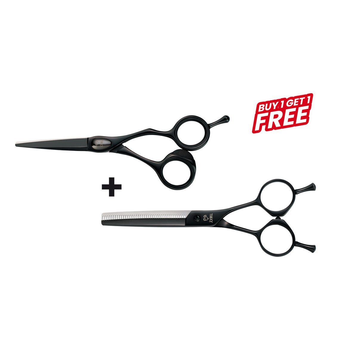 Joewell Schaar FX Pro 6.0 Black + GRATIS E-40 Black - KOOS • alles voor de kapper - Joewell - Kappersschaar