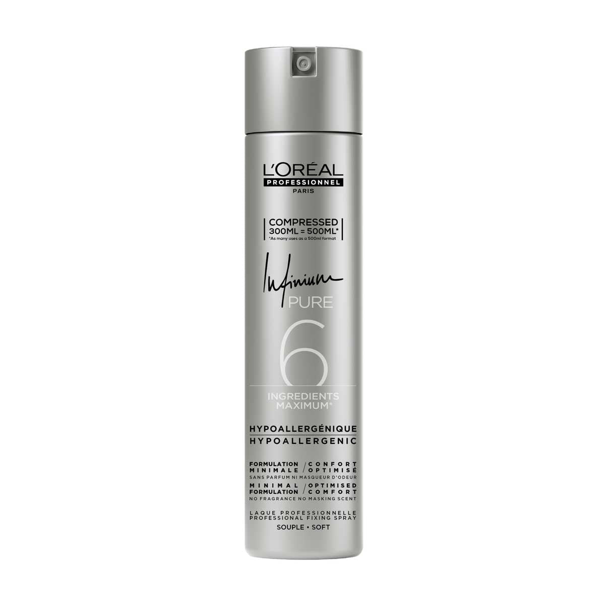 Loreal Infinium Pure Soft Haarlak 300ml - KOOS • alles voor de kapper - Loreal - Haarspray