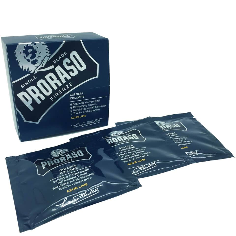 Proraso Refreshing Tissue Azur Lime - KOOS • alles voor de kapper - Proraso - Overige scheerproducten