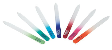 24 Glasvijlen 14cm In Etui - KOOS • alles voor de kapper - Sibel - Nagelvijlen
