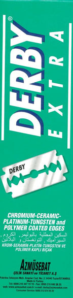 Derby Platinum Razor Blades Green 20 x 5st. - KOOS • alles voor de kapper - Eurostil - Kappersmes
