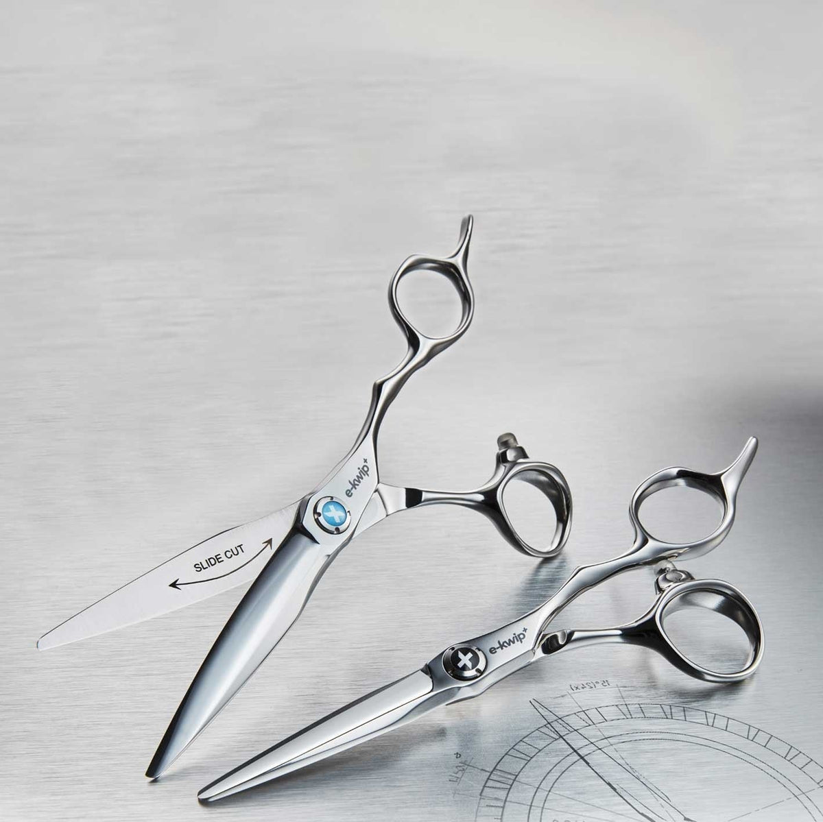 E-Kwip Schaar Set TEC 1 5.5 + TEC 2 6.0 - KOOS • alles voor de kapper - E-kwip - Kappersschaar