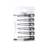 Eurostil Hair Clips Zwart 6st - KOOS • alles voor de kapper - Eurostil - Verdeelklemmen