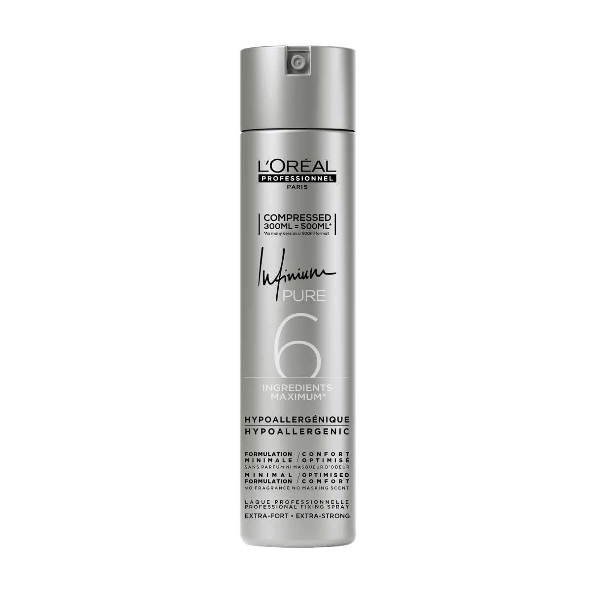 Loreal Infinium Pure Extra Strong Haarlak 300ml - KOOS • alles voor de kapper - Loreal - Haarspray