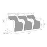 SA Wasunit Luxury Longue - KOOS • alles voor de kapper - Salon Ambience - Wasunits