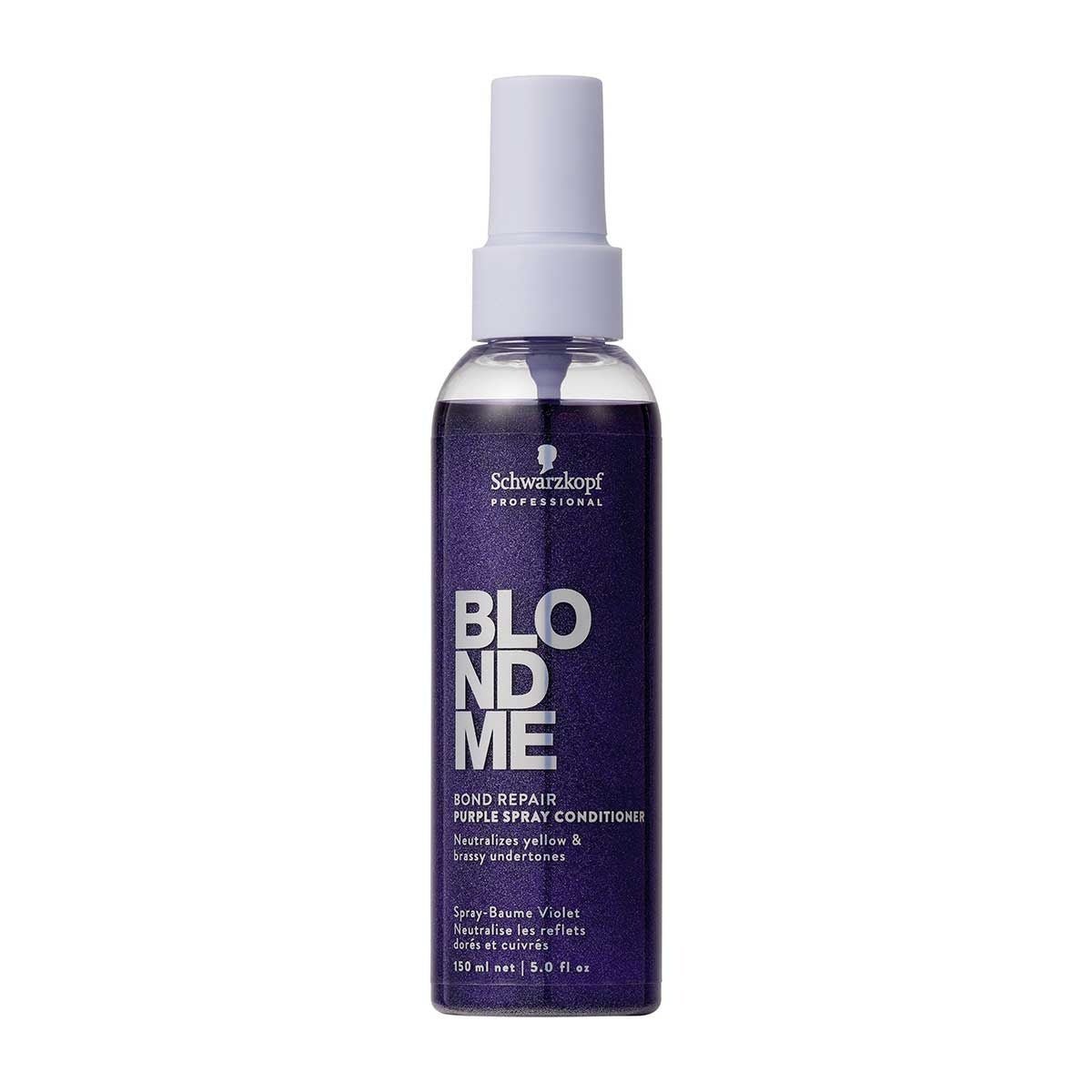 Schwarzkopf BlondMe Bond Repair Purple Spray Conditioner 150 - KOOS • alles voor de kapper - Schwarzkopf - Conditioner