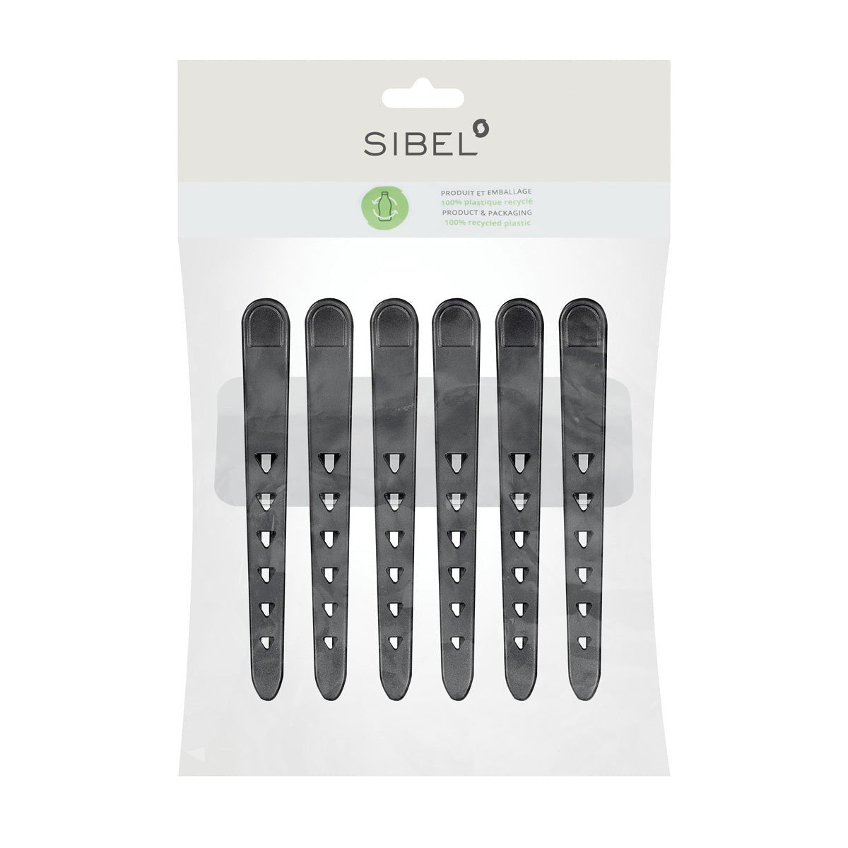 Sibel Eco Haarklemmen 6st - KOOS • alles voor de kapper - Sibel - Verdeelklemmen