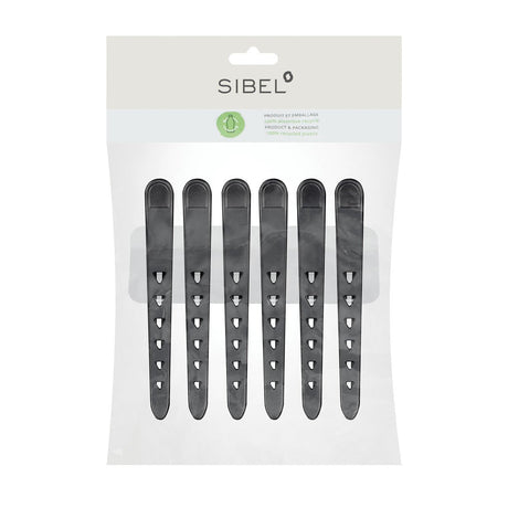 Sibel Eco Haarklemmen 6st - KOOS • alles voor de kapper - Sibel - Verdeelklemmen