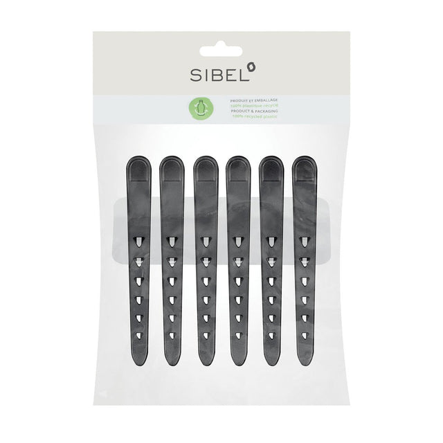 Sibel Eco Haarklemmen 6st - KOOS • alles voor de kapper - Sibel - Verdeelklemmen