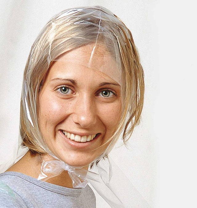 Wegwerp Coupe Soleil Muts Glad 50st - KOOS • alles voor de kapper - Nebur - Plastic wegwerp